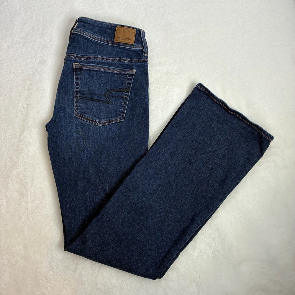 American Eagle Kick Boot Bootcut Jeans Dark Wash Size 6